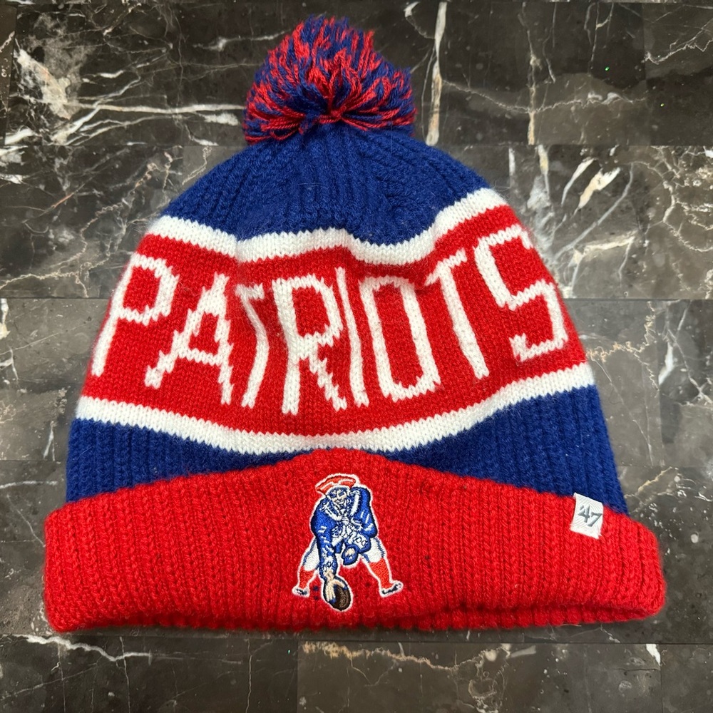 47 Brand NE Patriots Beanie. One size